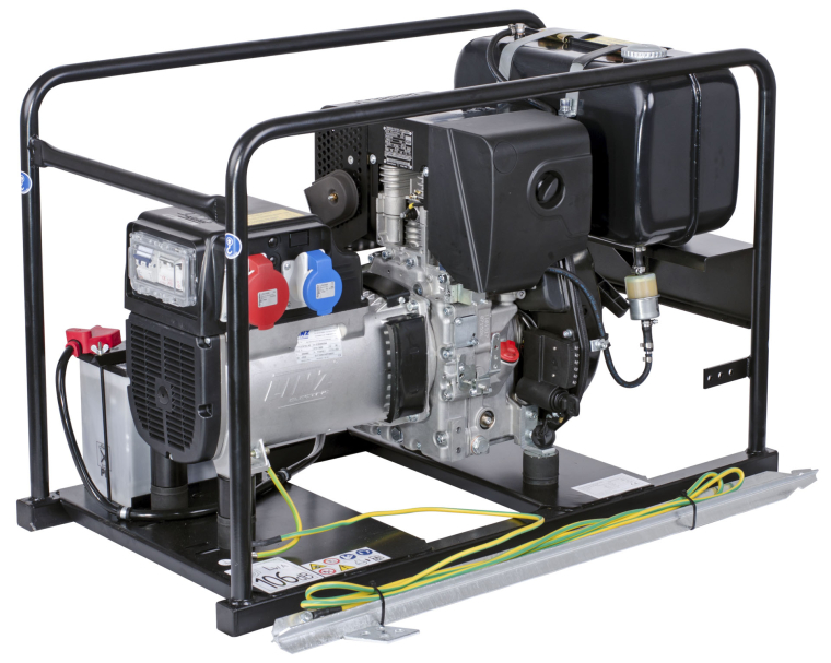 Stromerzeuger 7,5 kVA, 400V/230V, Tank 21 L 